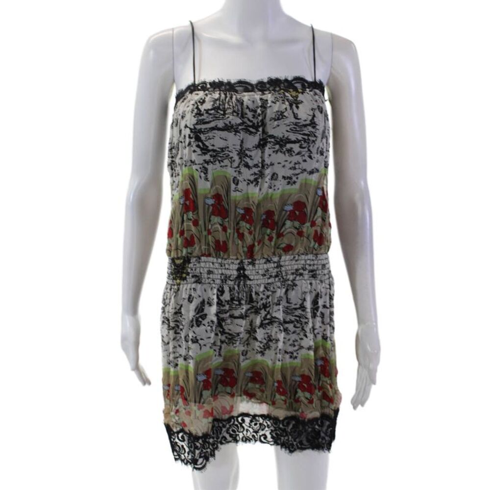 Sin Womens Abstract Print Sleeveless Dress Multicolor Size S